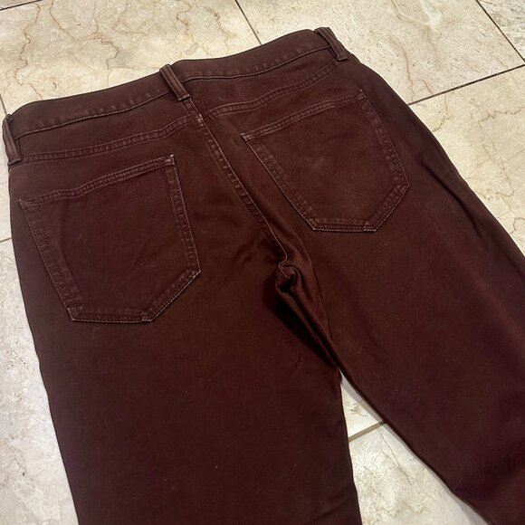 Banana Republic Slim Traveler Jean in Burgundy - Picture 2 of 5